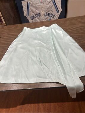 HUGO Light Mint Circle Skirt with Wrap Tie